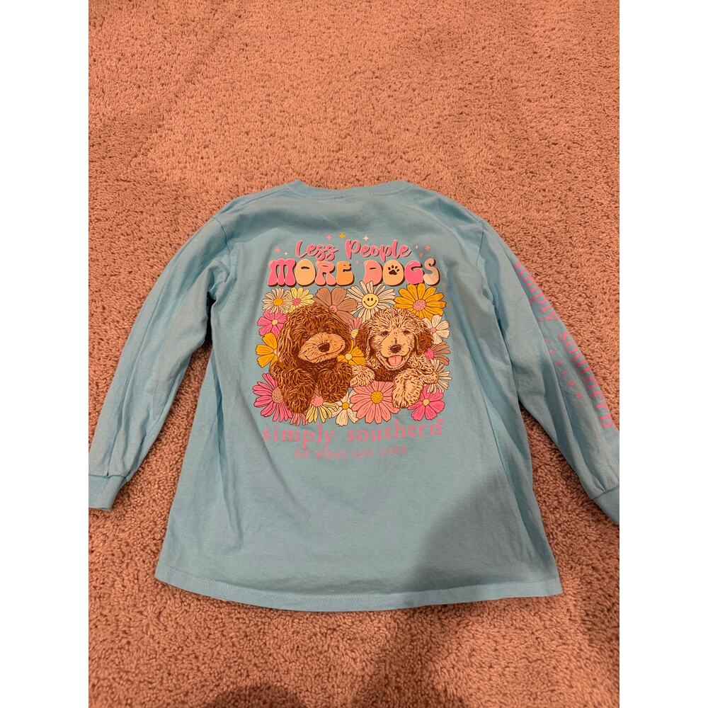 Girls Simply Southern l/s tee-YM